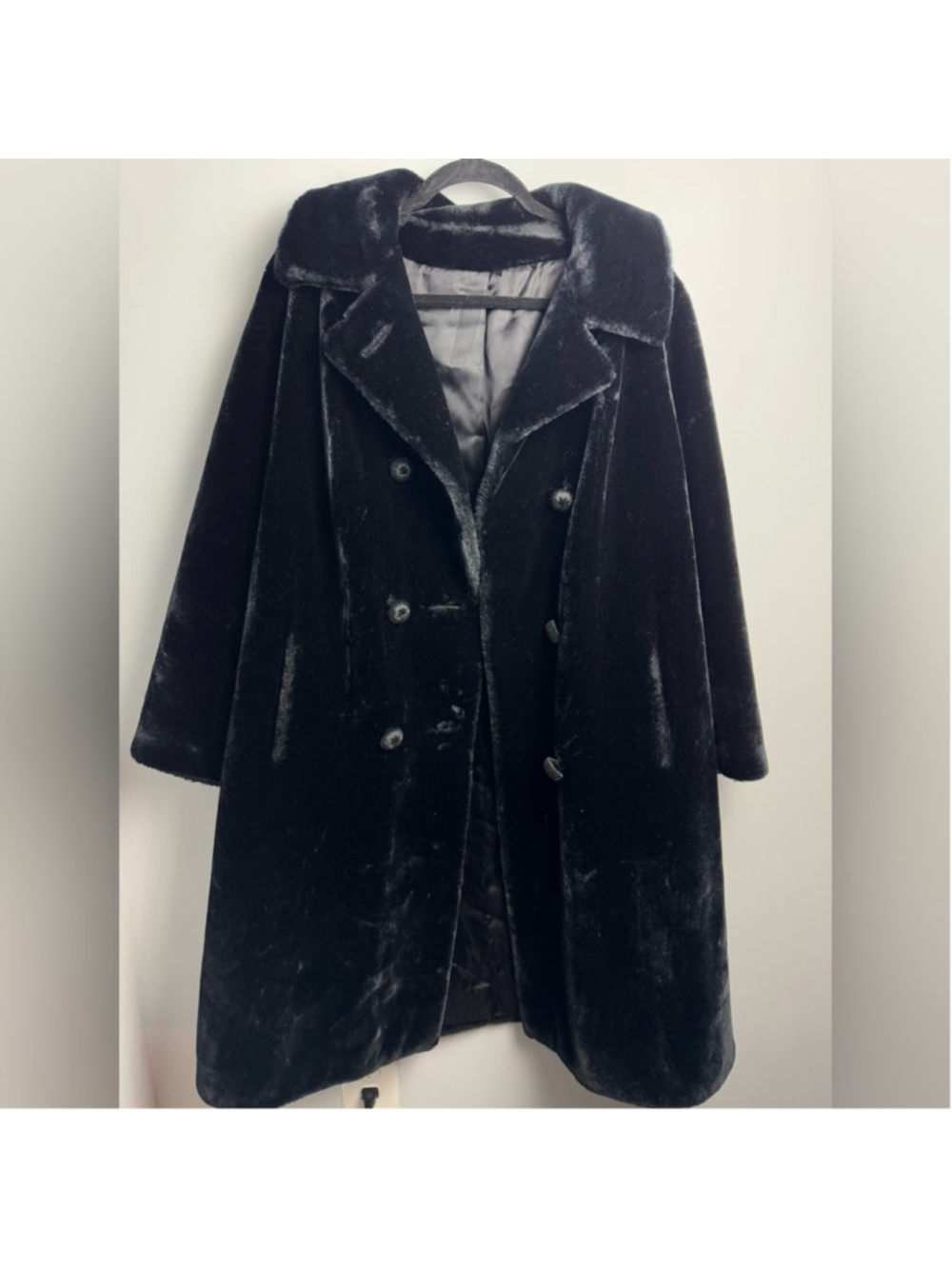 Vintage Borgaza Faux Fur knee length Heavy Winter Coat - Picture 3 of 10